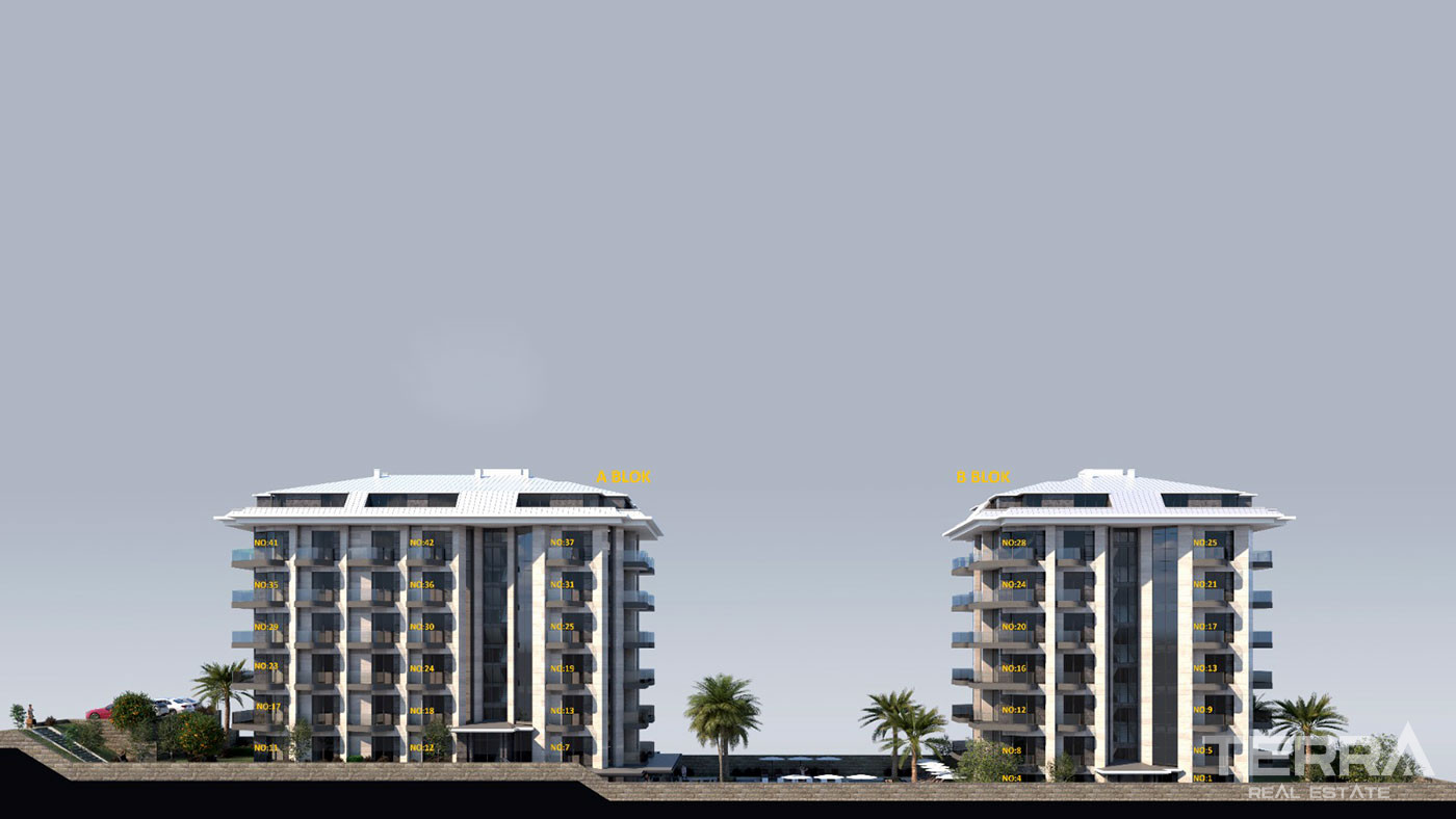 Ultra Luxury Seafront Apartments with Underfloor Heating in Alanya - 103889