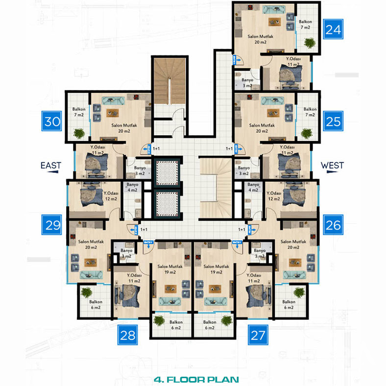 Elegance and Luxury Living with New Investment Apartments  in Alanya - 77981