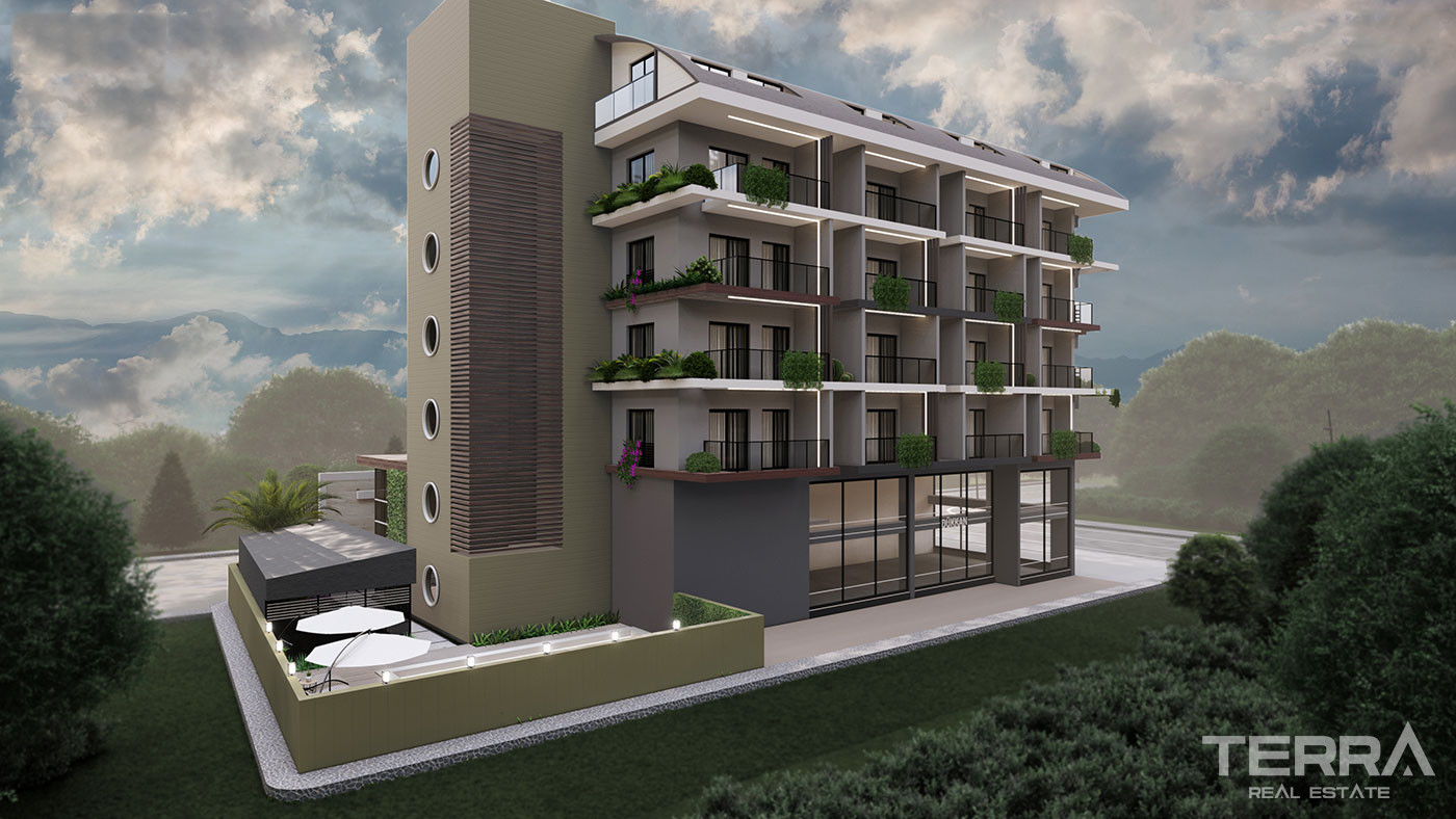 High Investment Potential Flats in a Boutique Complex in Alanya - 78042