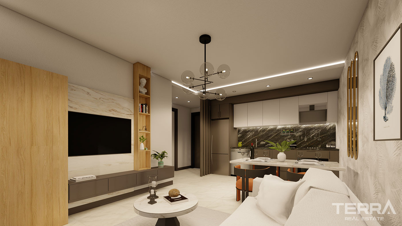 High Investment Potential Flats in a Boutique Complex in Alanya - 78056