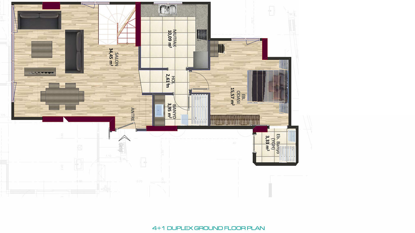 Various Social Amenities from İstanbul Flats with Quality Materials - 78865
