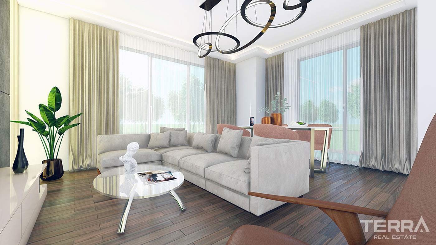 Various Social Amenities from İstanbul Flats with Quality Materials - 78867