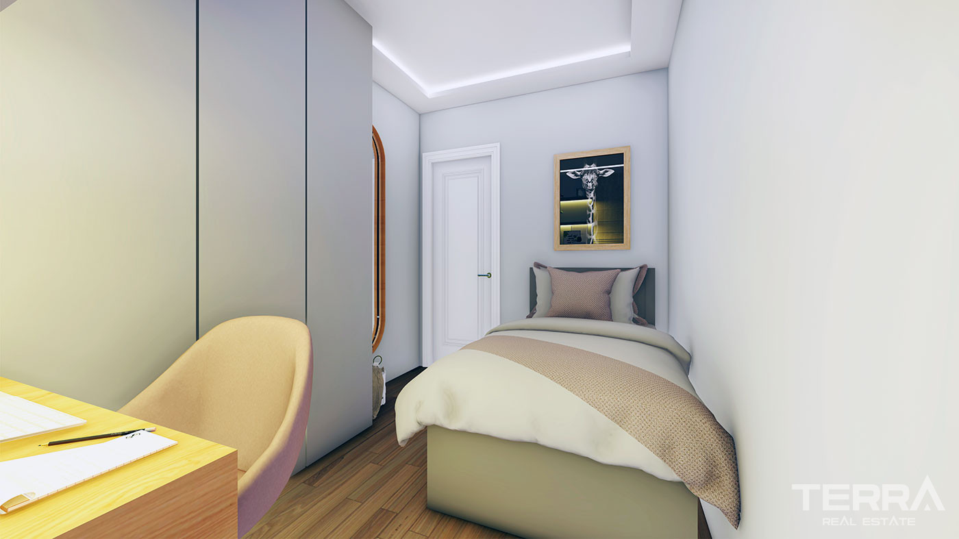 Various Social Amenities from İstanbul Flats with Quality Materials - 78874