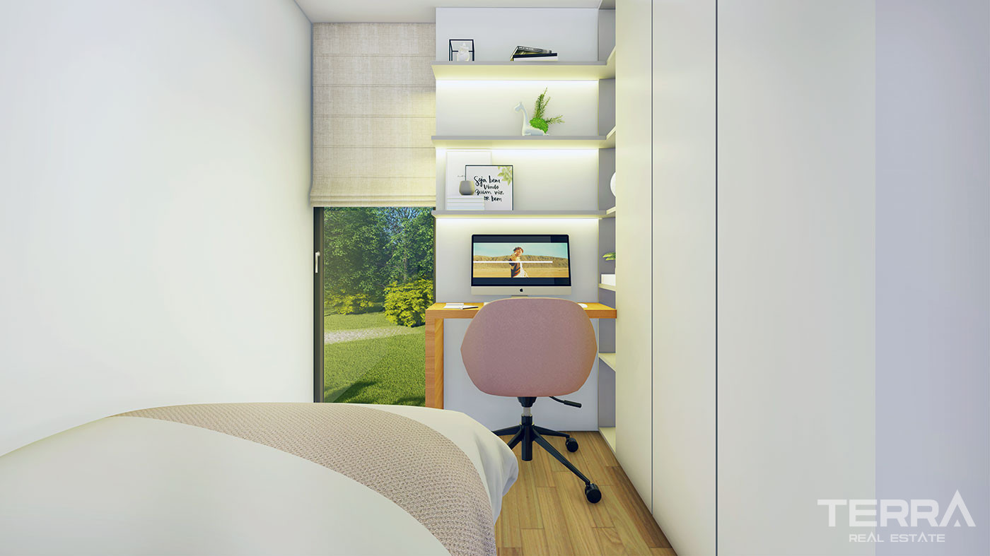 Various Social Amenities from İstanbul Flats with Quality Materials - 78875