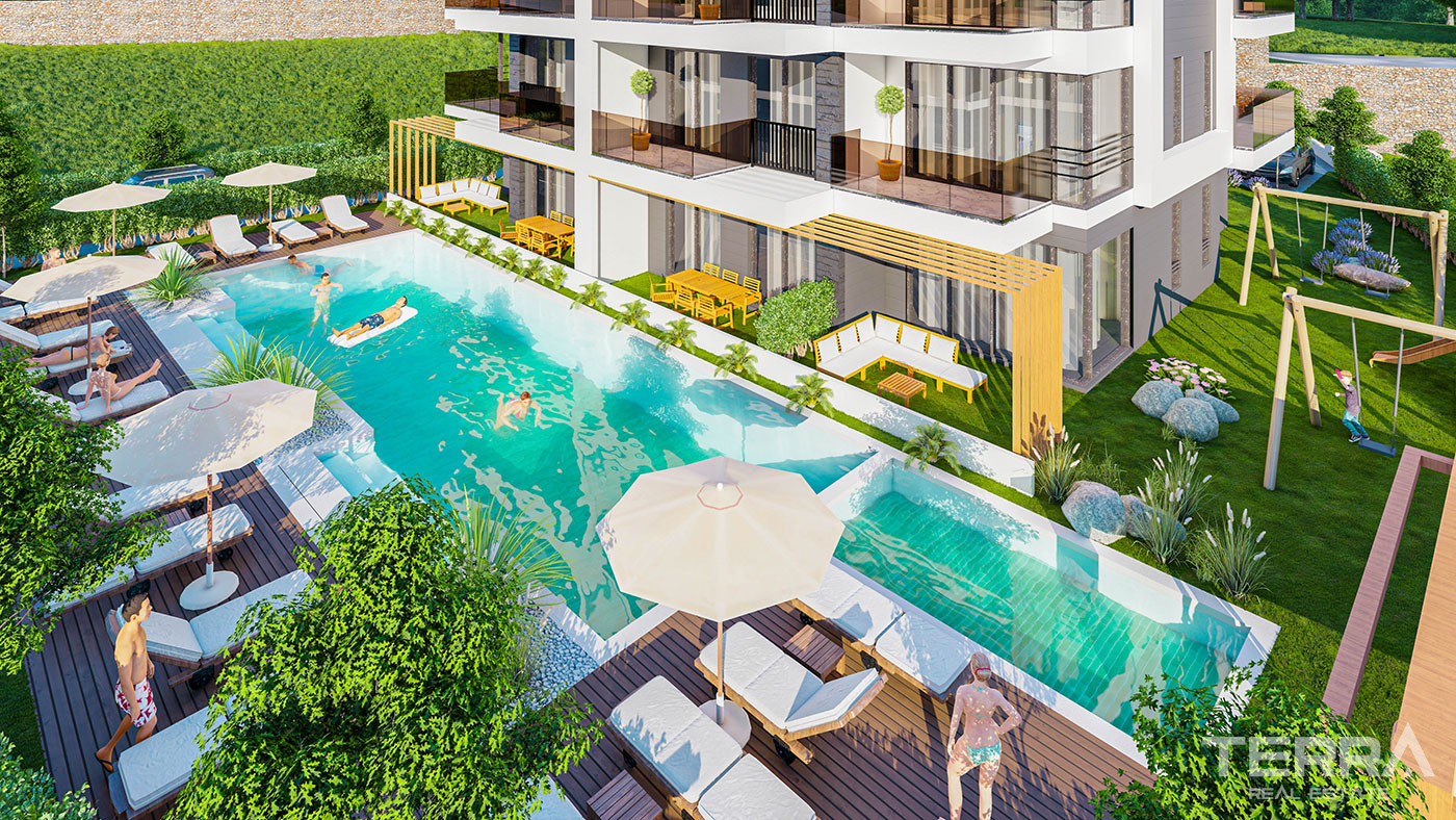 Bargain Apartments in a Complex with Avocado Trees in Demirtaş, Alanya - 78136