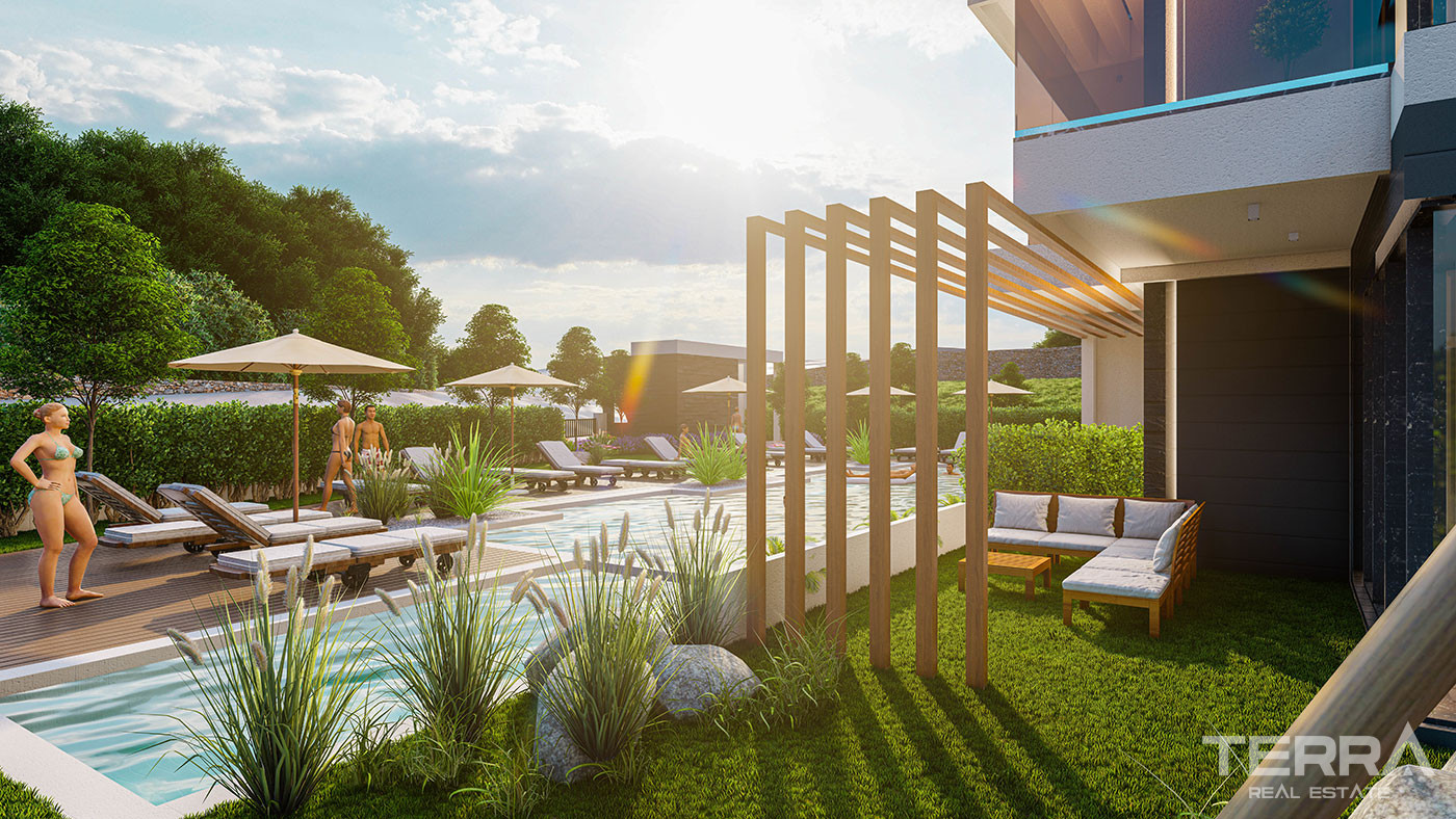 Bargain Apartments in a Complex with Avocado Trees in Demirtaş, Alanya - 78138