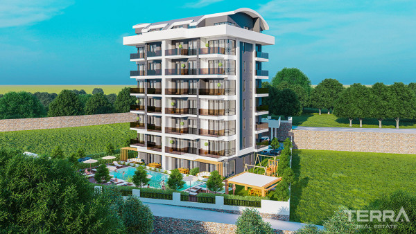 Bargain Apartments in a Complex with Avocado Trees in Demirtaş, Alanya