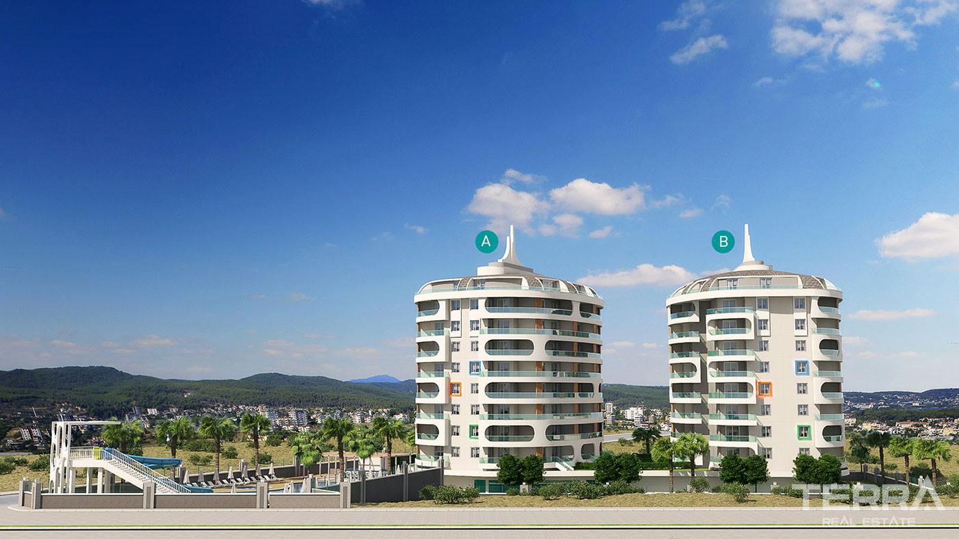 Innflytningsklar Leilighet med Mange Fasiliteter i Avsallar, Alanya - 78174