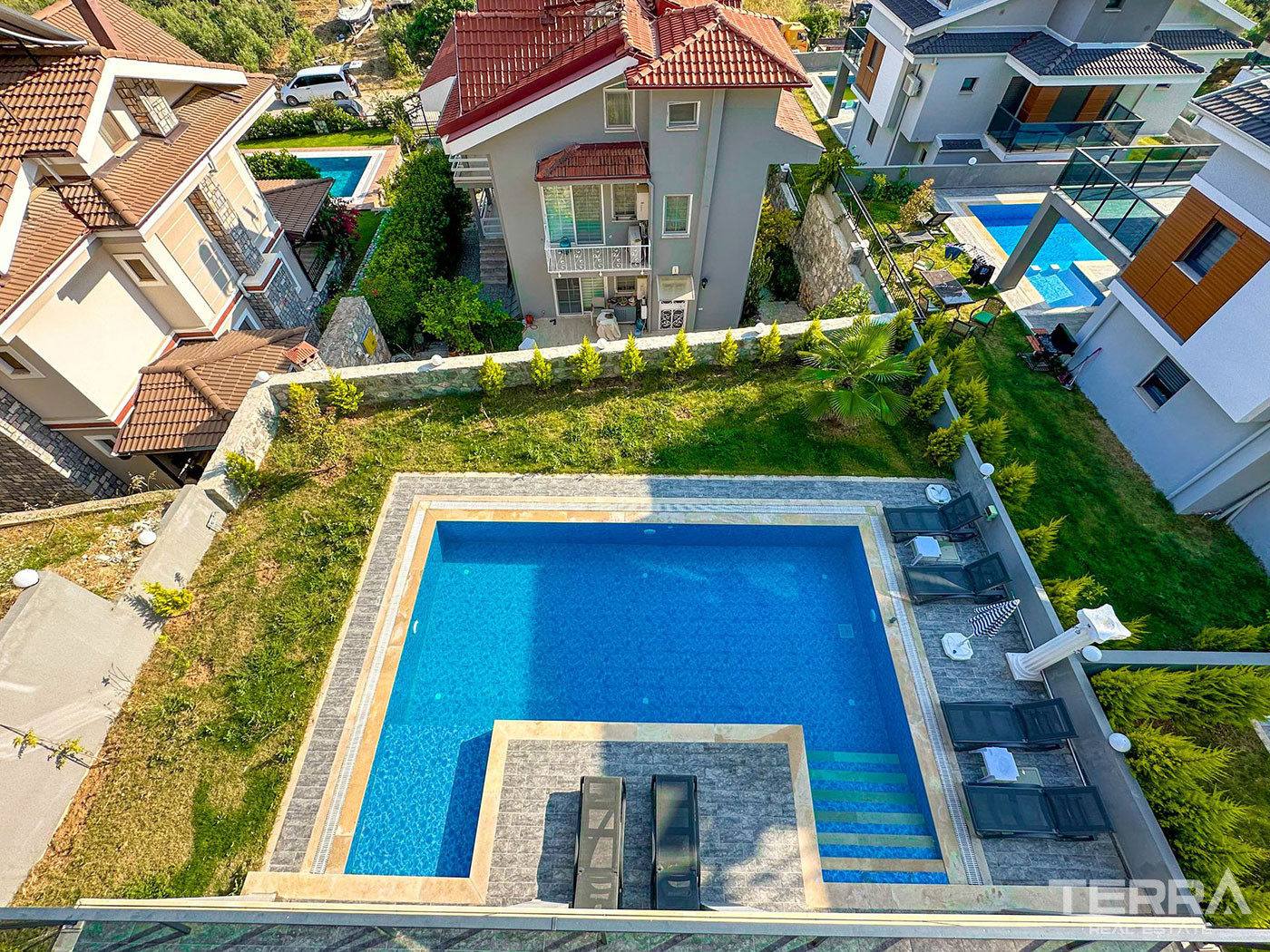 Ruhige Lage der Fethiye-Villa mit geräumigen Wohnräumen - 78157