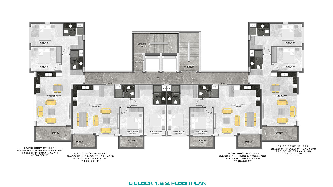Exclusively Designed Seafront Apartments in Kestel, Alanya - 78262