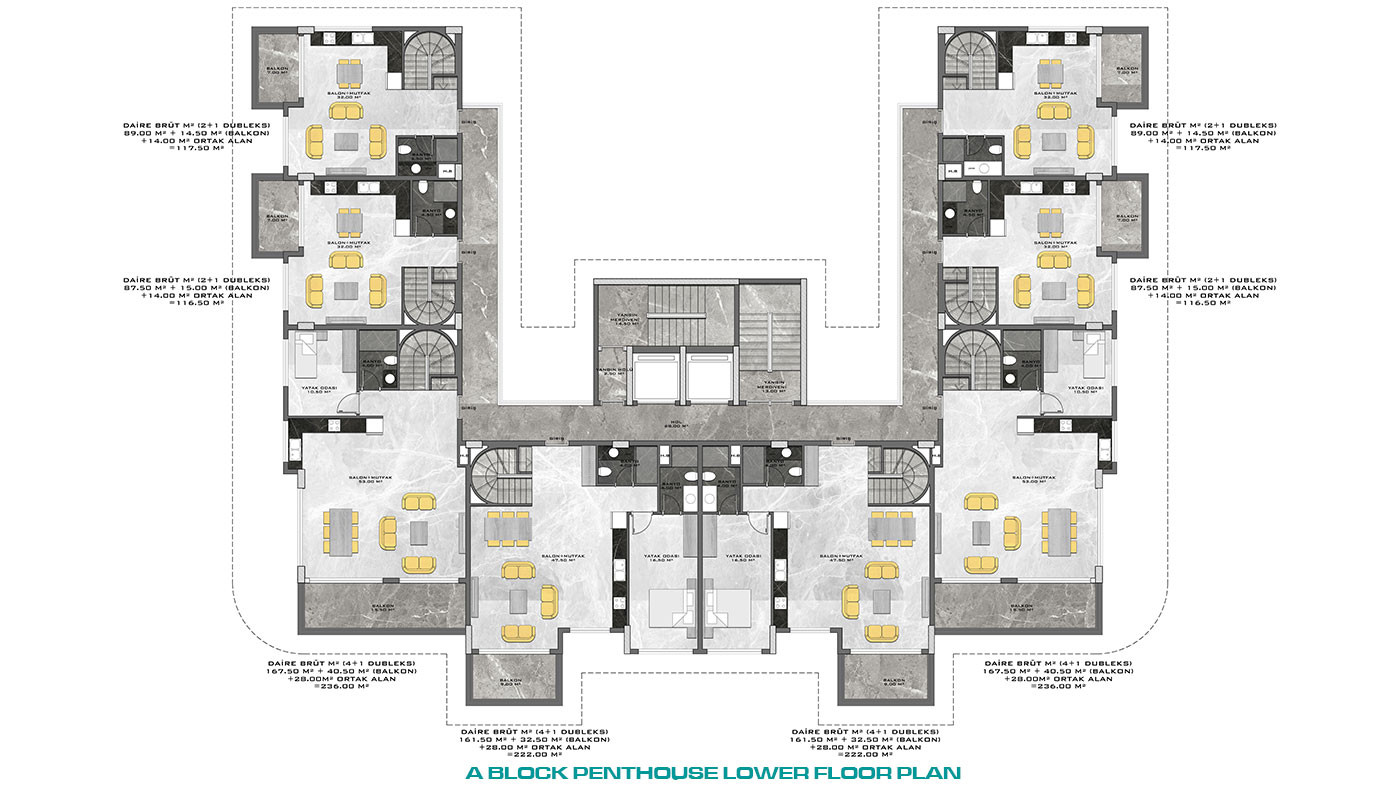 Exclusively Designed Seafront Apartments in Kestel, Alanya - 78268
