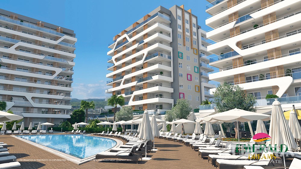 Emerald Dreams – Leiligheter til salgs i Avsallar, Alanya, Tyrkia - 3106