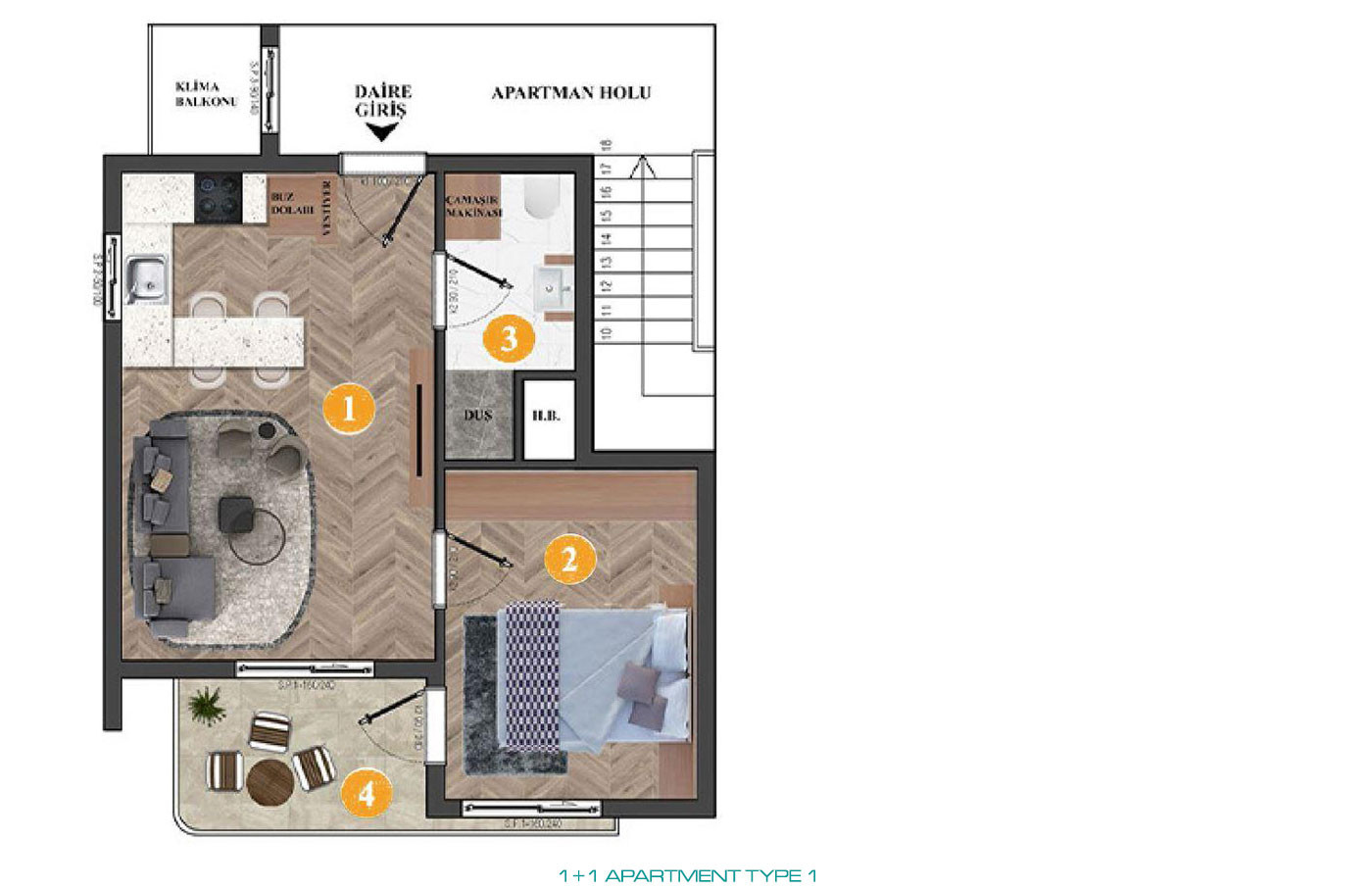 Newest 1+1 Luxury Apartments with High Quality Amenities in Antalya - 78477