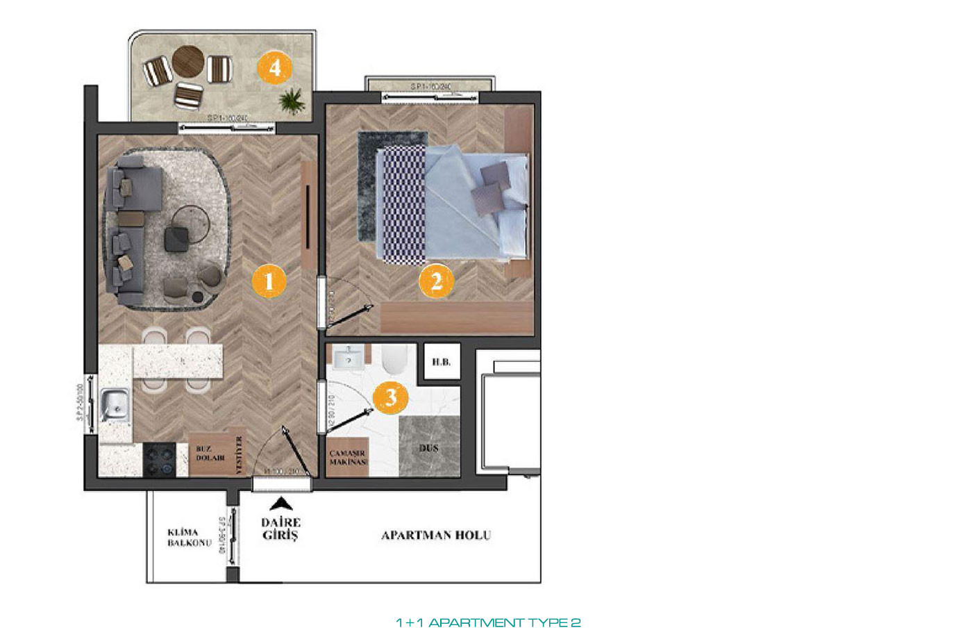 Newest 1+1 Luxury Apartments with High Quality Amenities in Antalya - 78479