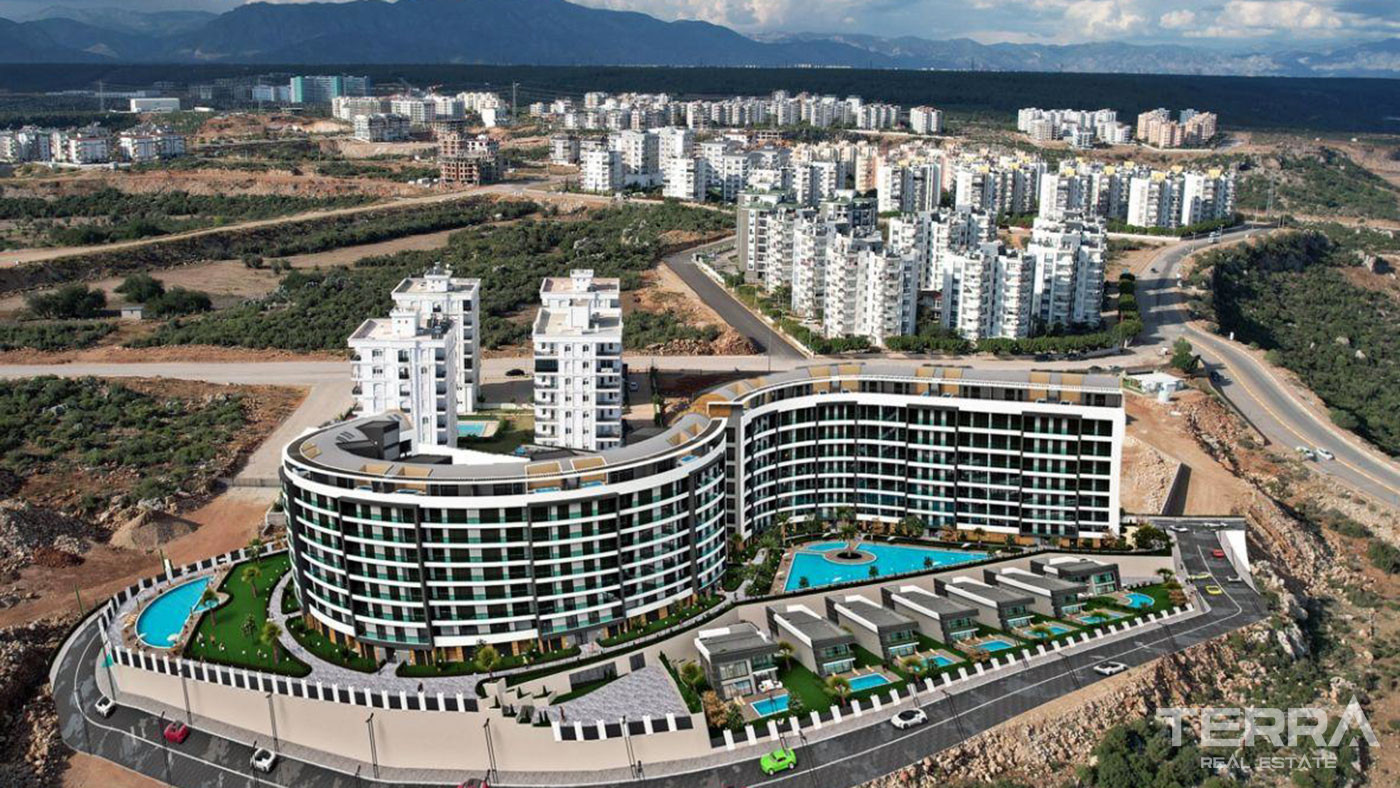 Sea View Apartments with Various Social Amenities in Antalya - 78661