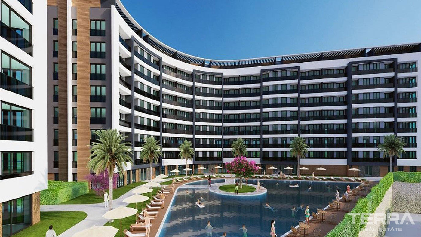 Sea View Apartments with Various Social Amenities in Antalya - 78662