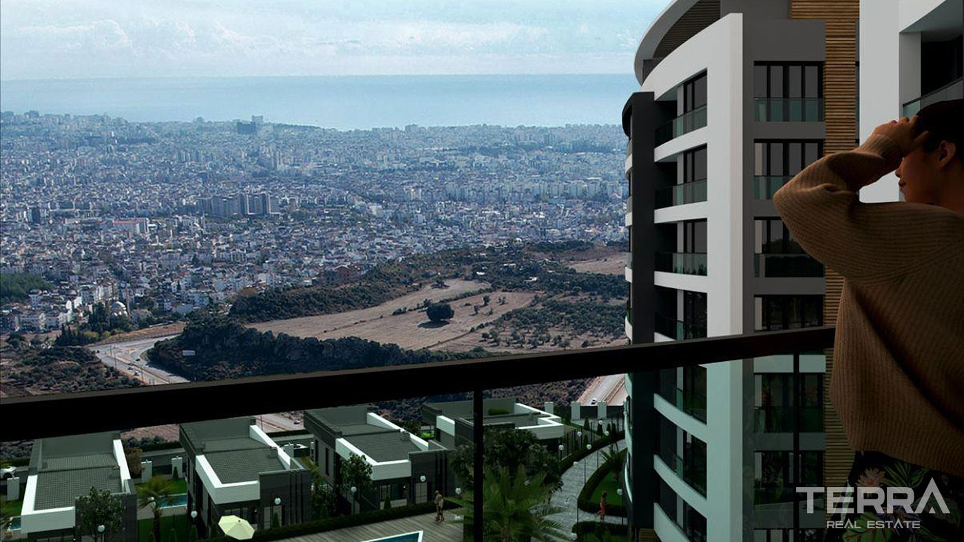 Sea View Apartments with Various Social Amenities in Antalya - 78664