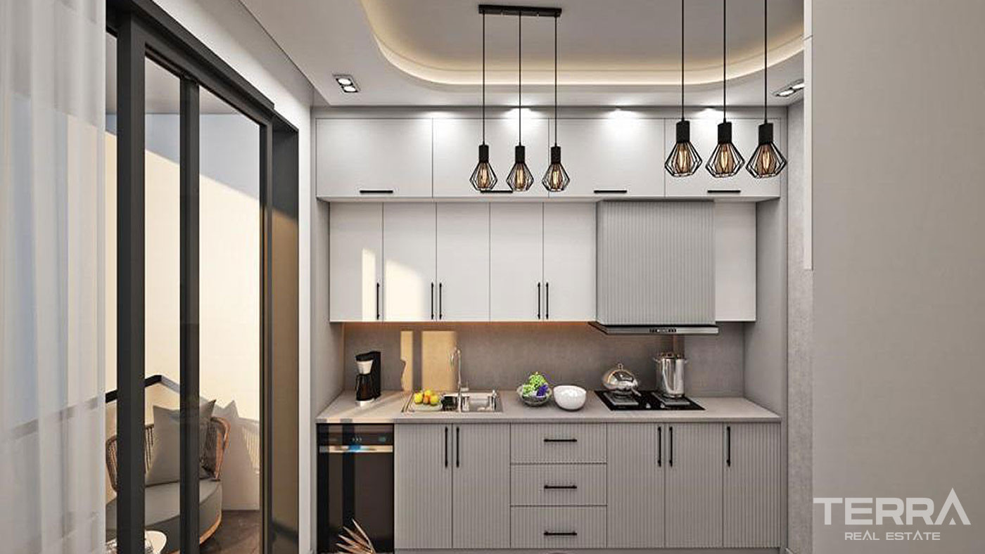 Sea View Apartments with Various Social Amenities in Antalya - 78667