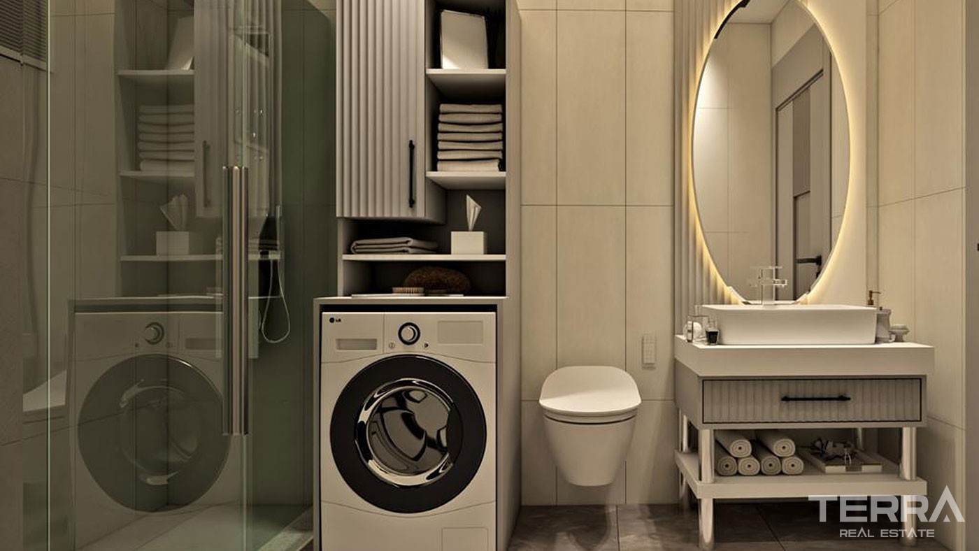 Sea View Apartments with Various Social Amenities in Antalya - 78668