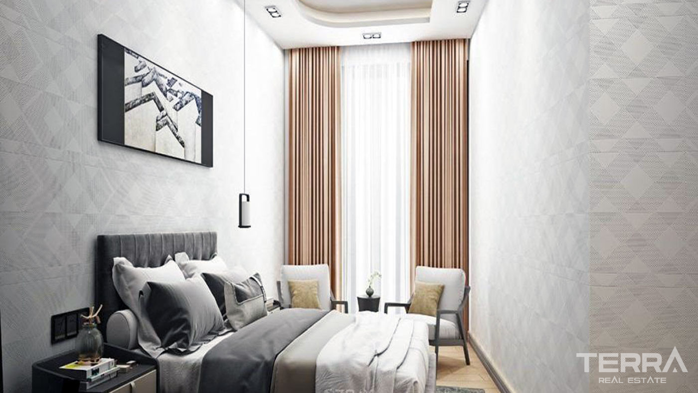 Sea View Apartments with Various Social Amenities in Antalya - 78678