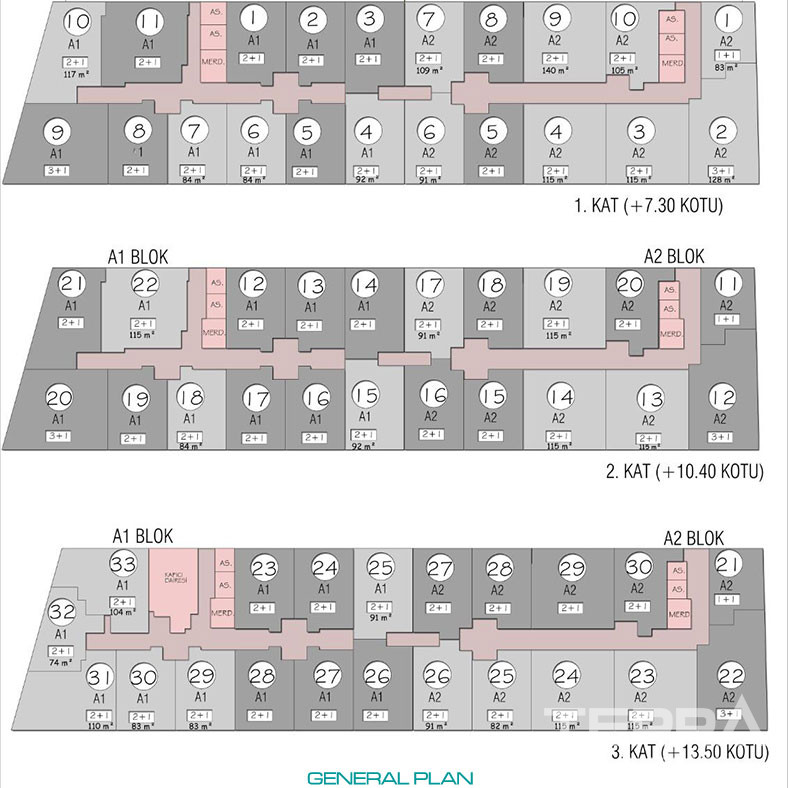 Antalya Apartments Near the Amenities in Kepez - 79035