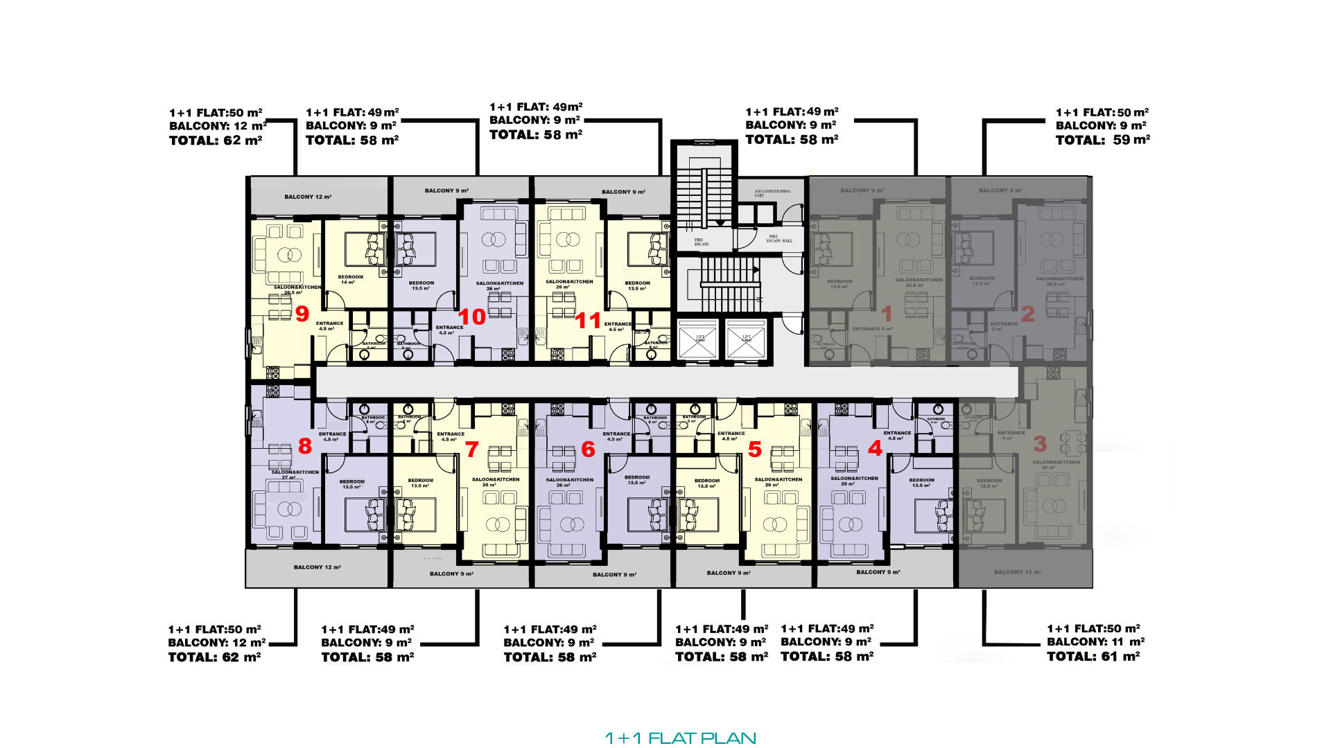 New Investment Flats in The Heart of Mahmutlar Area, Alanya - 79089