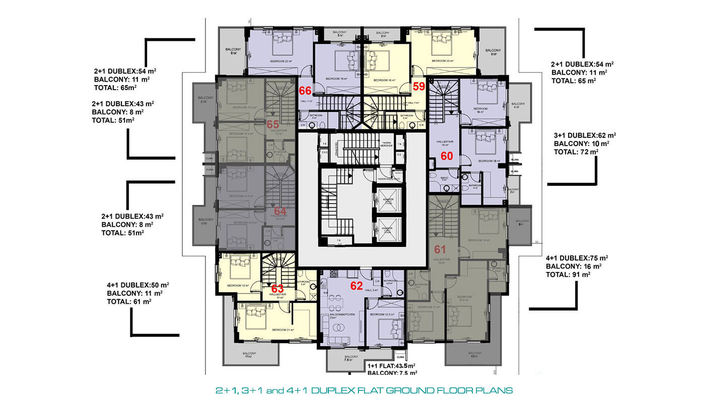 New Investment Flats in The Heart of Mahmutlar Area, Alanya - 79092