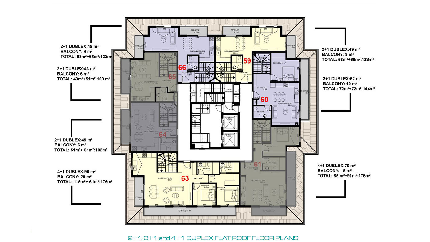New Investment Flats in The Heart of Mahmutlar Area, Alanya - 79093