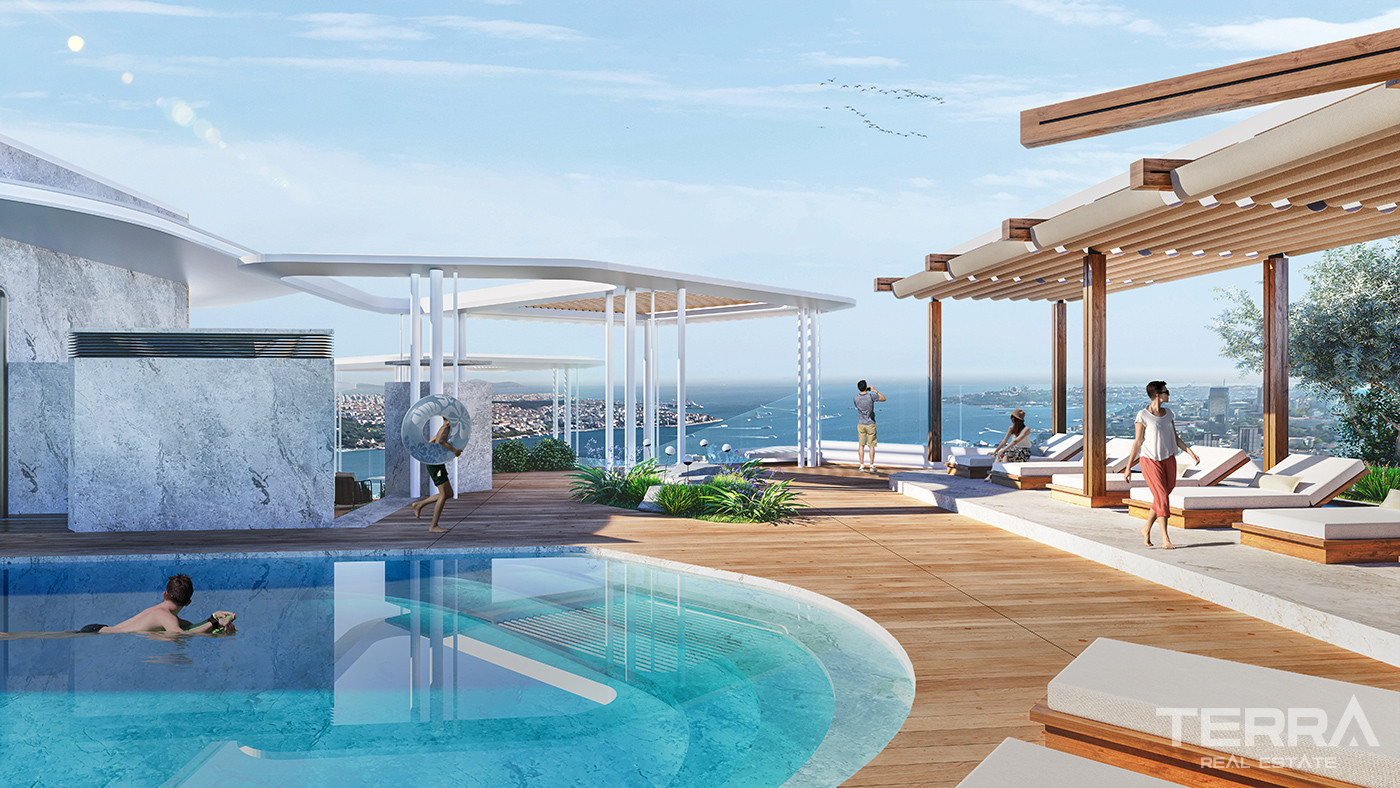 Luxe Apartments for Sale with Bosphorus View in İstanbul, Beşiktaş - 79182