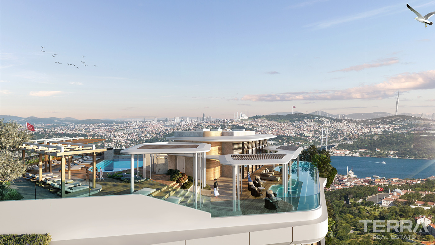 Luxe Apartments for Sale with Bosphorus View in İstanbul, Beşiktaş - 79186