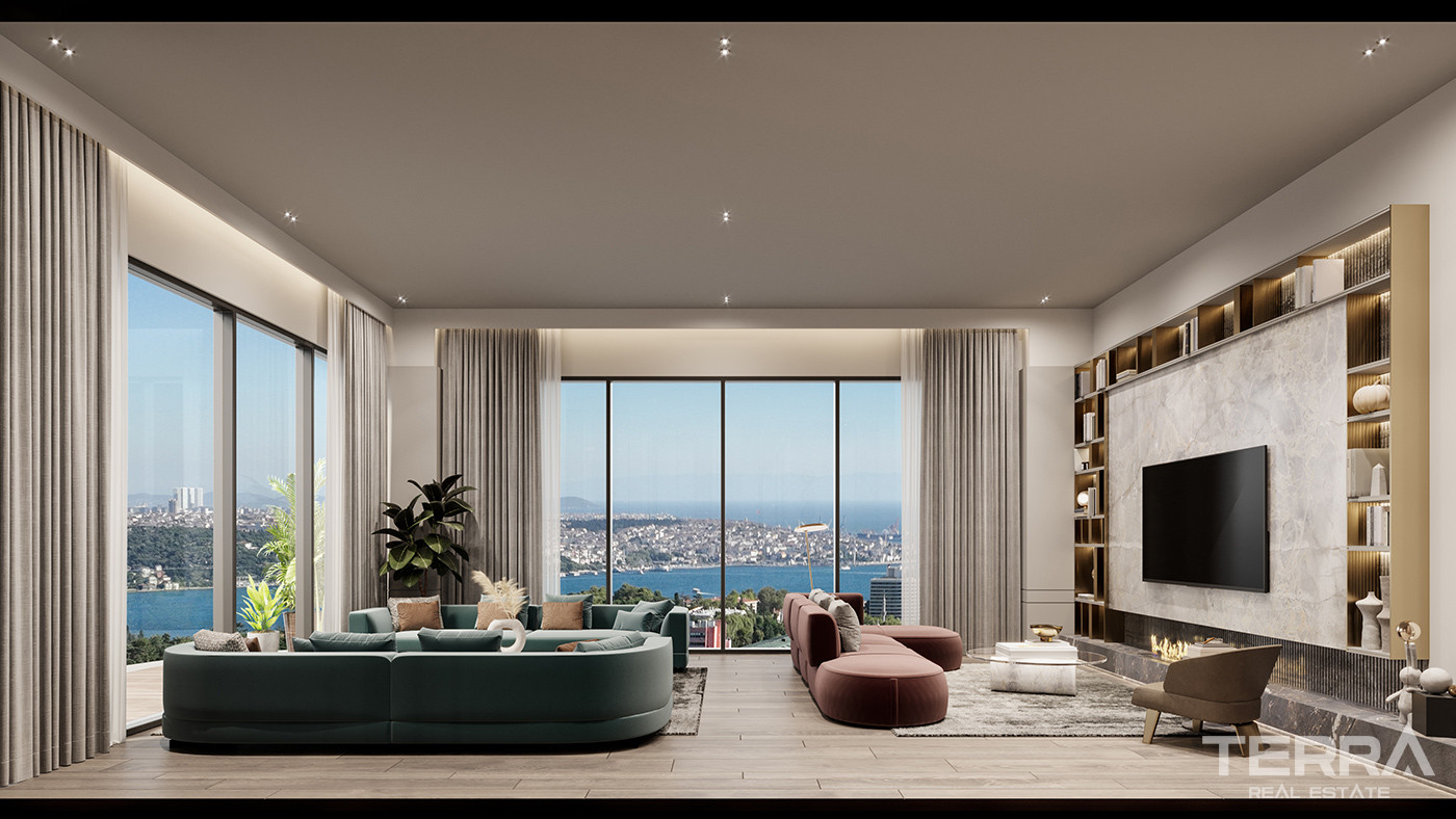 Luxe Apartments for Sale with Bosphorus View in İstanbul, Beşiktaş - 79193