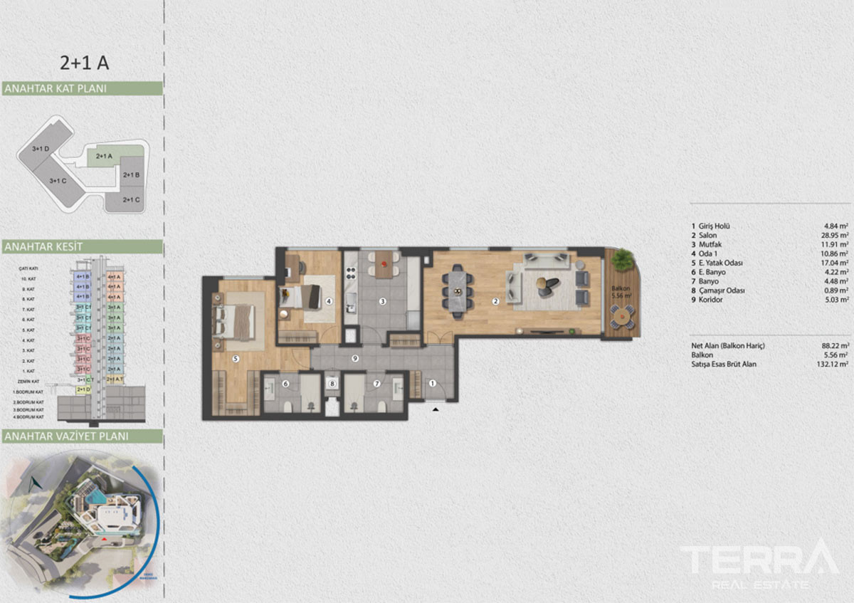Luxe Apartments for Sale with Bosphorus View in İstanbul, Beşiktaş - 98846