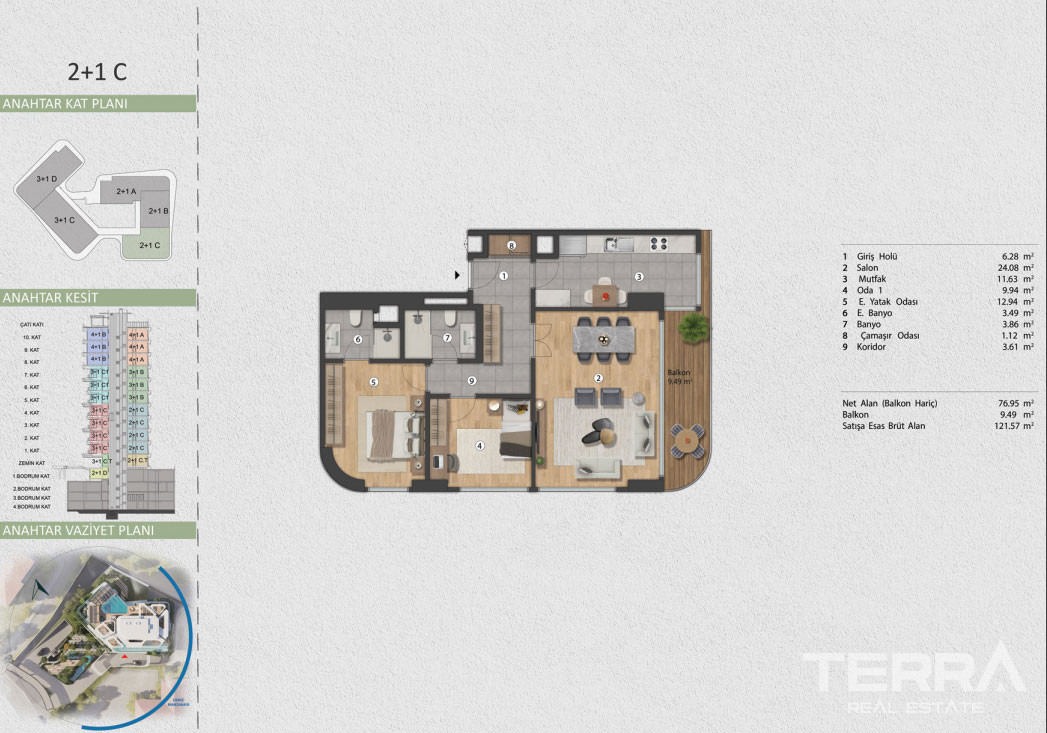 Luxe Apartments for Sale with Bosphorus View in İstanbul, Beşiktaş - 98847