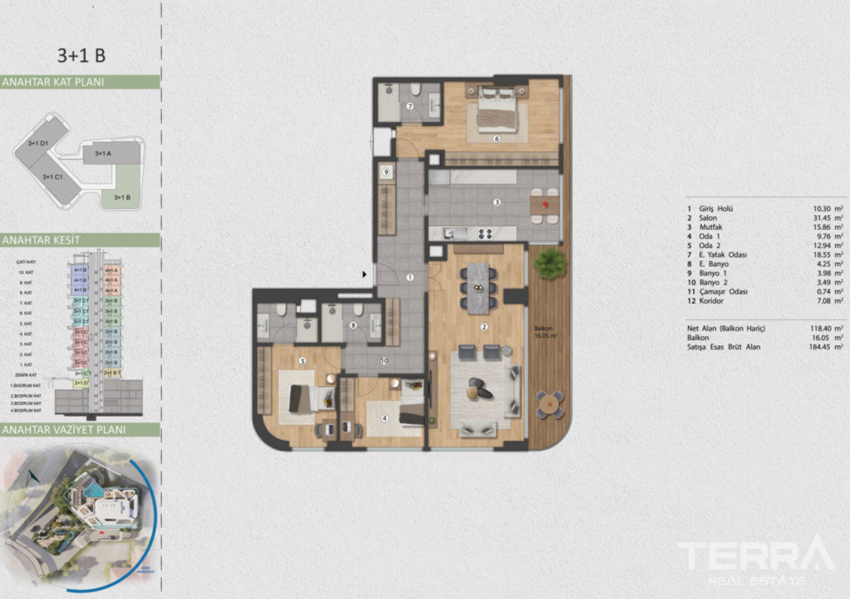 Luxe Apartments for Sale with Bosphorus View in İstanbul, Beşiktaş - 98852