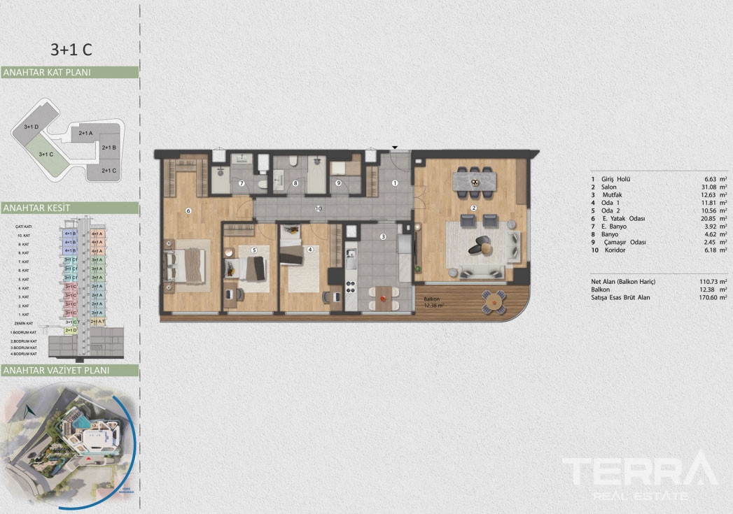 Luxe Apartments for Sale with Bosphorus View in İstanbul, Beşiktaş - 98851