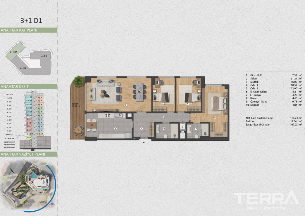 Luxe Apartments for Sale with Bosphorus View in İstanbul, Beşiktaş - 98853
