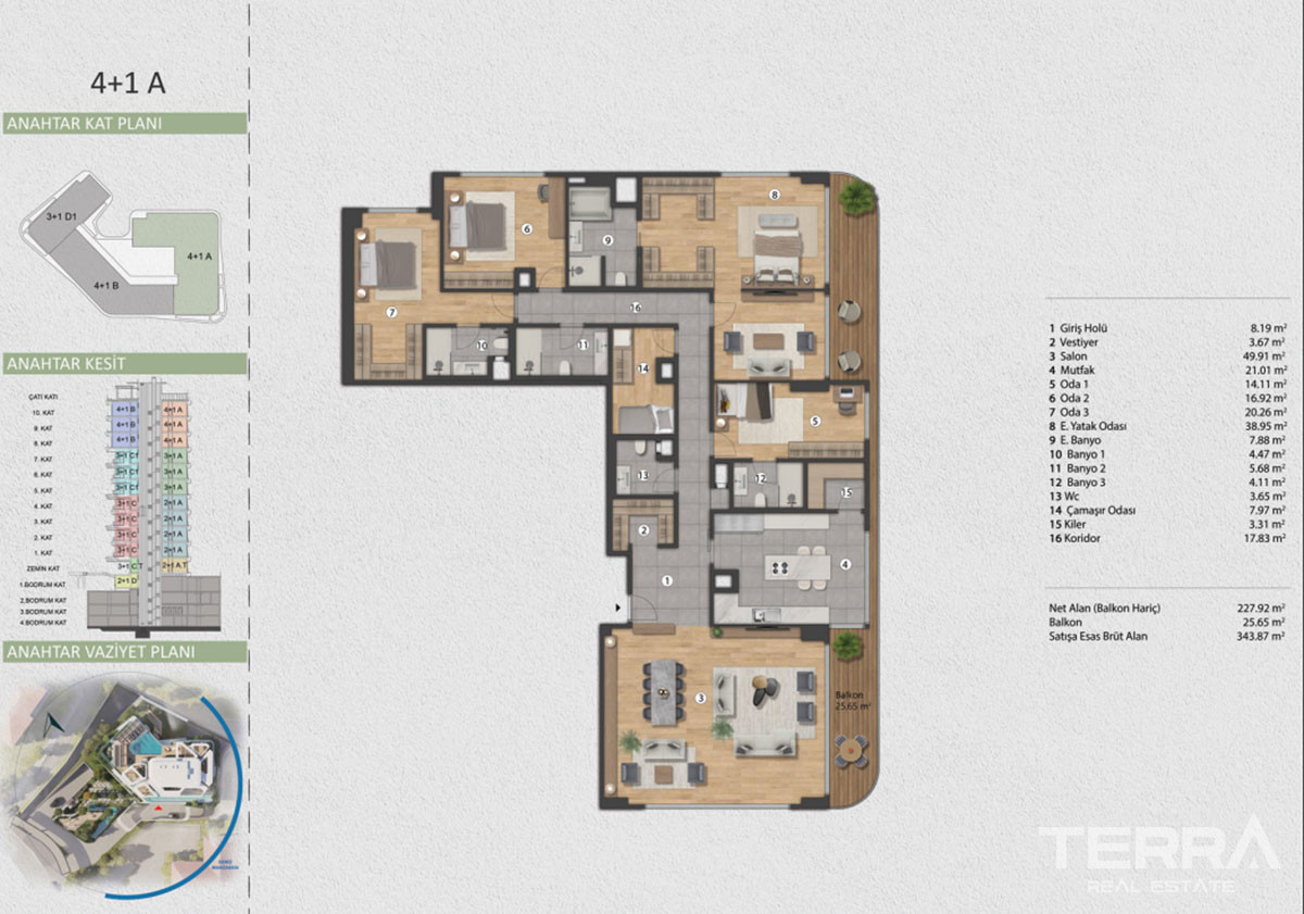 Luxe Apartments for Sale with Bosphorus View in İstanbul, Beşiktaş - 98854