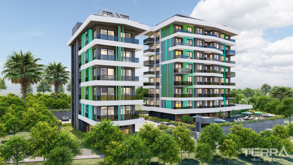 Perfect For Family Living Luxury Apartments in Avsallar, Alanya