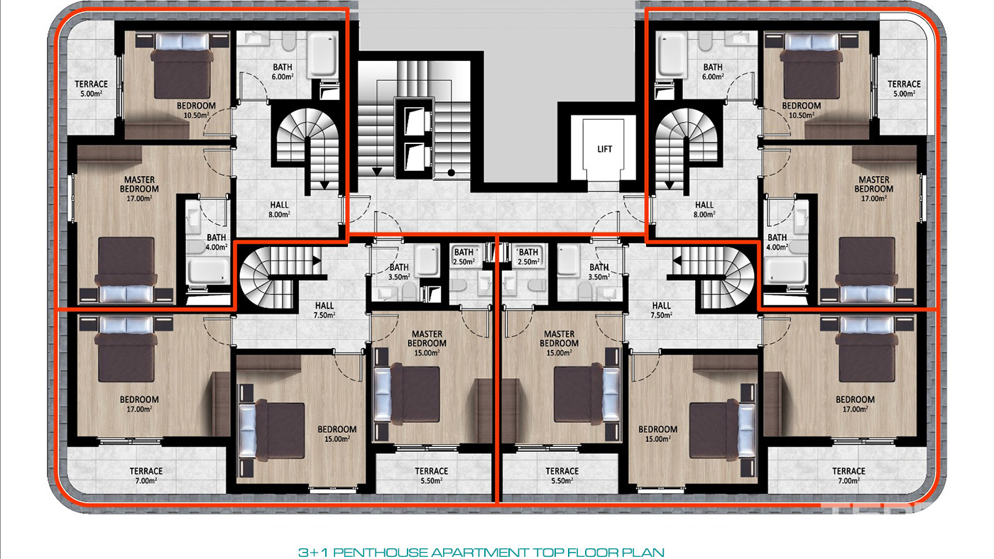 Multiple Social Facilities from Comfortable Gazipaşa Apartments - 79749
