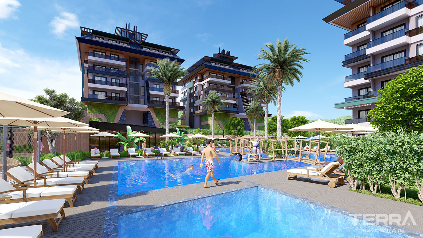 Exclusive 5 Star Concept Flats with Private Beach Club in Alanya - 79817