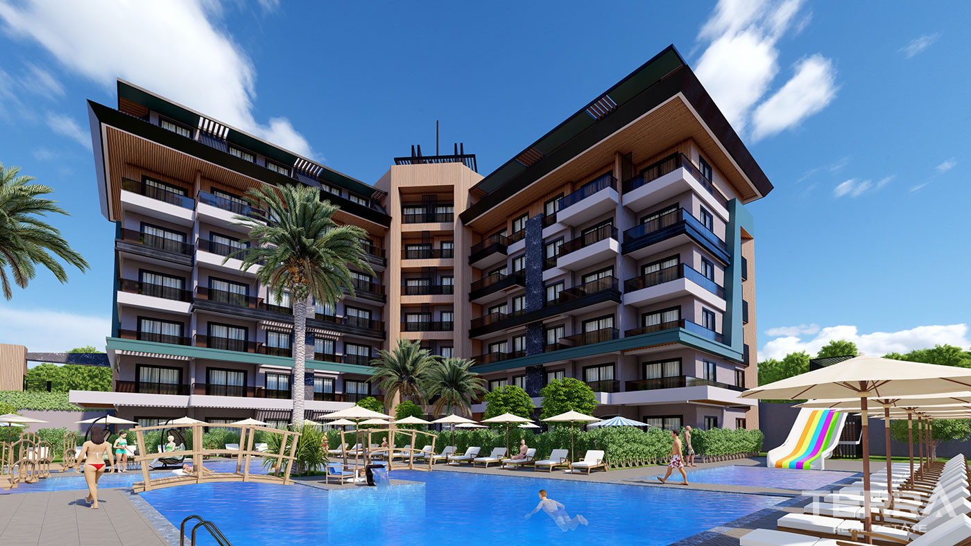 Exclusive 5 Star Concept Flats with Private Beach Club in Alanya - 79820