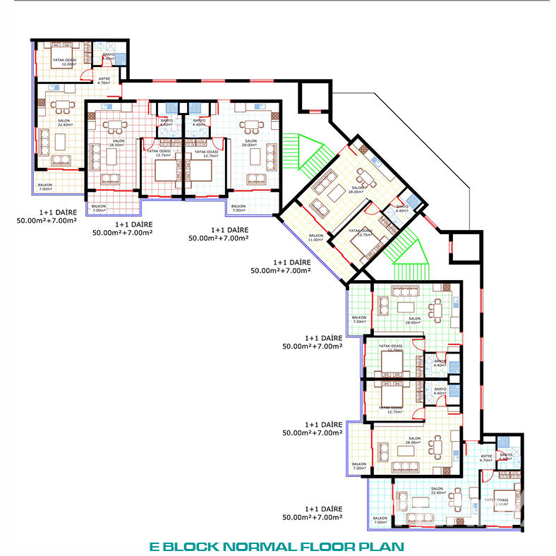 Exclusive 5 Star Concept Flats with Private Beach Club in Alanya - 79839