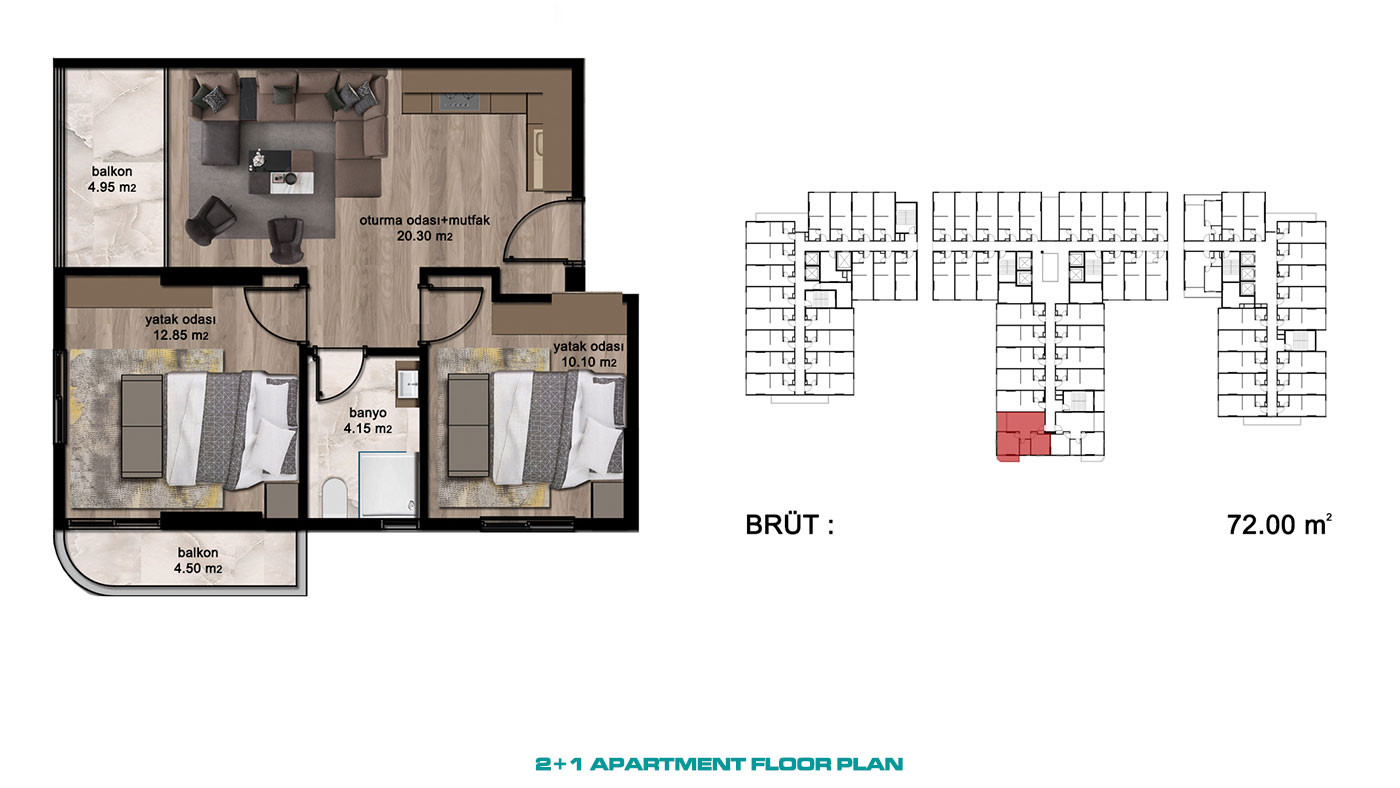 New Bargain Apartments in Erdemli, Mersin - 79804