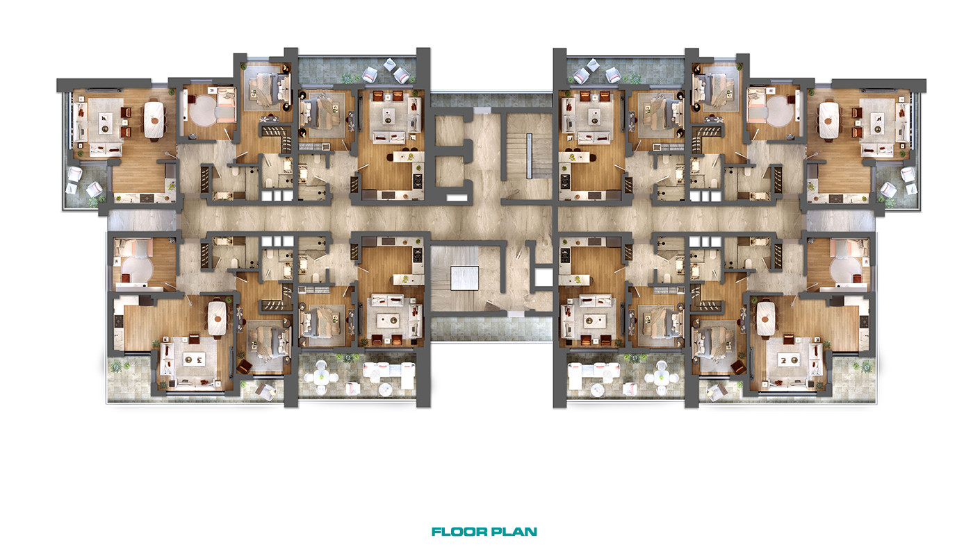 Exclusive Concept Modern Apartments in Altıntaş, Antalya - 79959