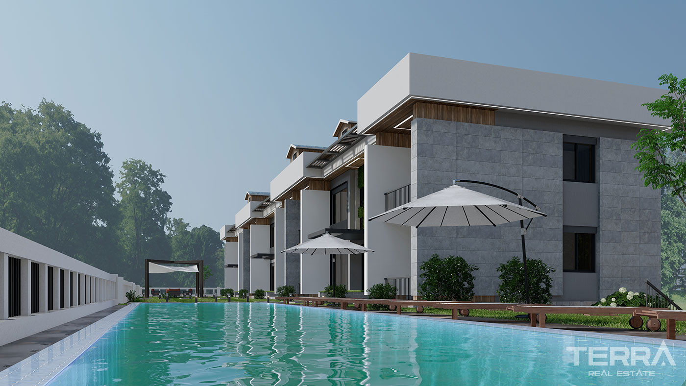 Apartamenty w Kemer w niskiej zabudowie z widokiem na przyrodę - 80090