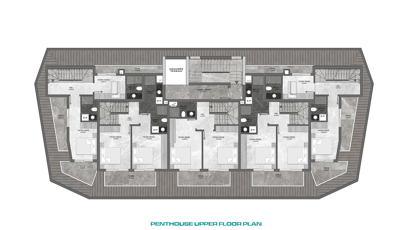 Great On Site Facilities from Luxury Alanya Apartments in Oba - 80159