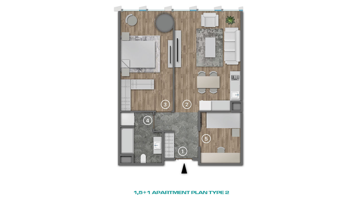 Smartly Designed Flats with High Investment Potential in Kağıthane - 80276