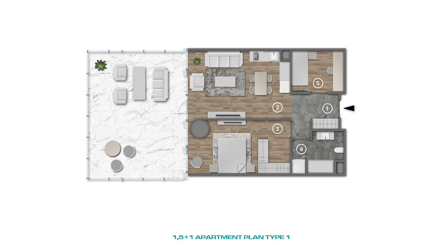 Smartly Designed Flats with High Investment Potential in Kağıthane - 80275