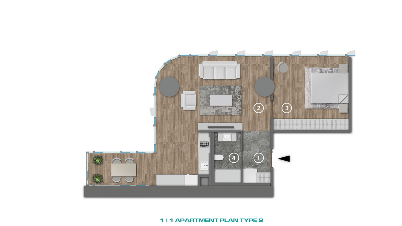 Smartly Designed Flats with High Investment Potential in Kağıthane - 80277