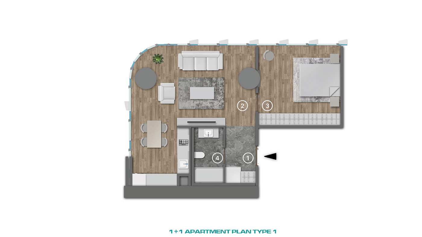 Smartly Designed Flats with High Investment Potential in Kağıthane - 80278